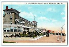 1929 Seaside Inn & Restaurant Classic Cars Daytona Beach Florida FL Postcard picture