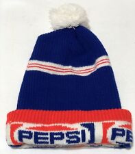 Rare - Vintage PEPSI Cola Advertising BEANIE / TOBOGGAN by K-Products - NEW picture