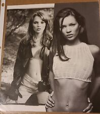 Vintage KATE MOSS Press Clipping -  (( 2 pages / 1 sheet w 2 sides )) picture