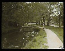 Glass Magic Lantern Slide LOWER SLAUGHTER GLOUCESTERSHIRE DATED 1941 ENGLAND picture