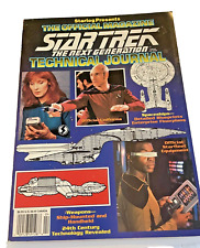 Magazine Star Trek The Next Generation Technical Journal Official Book Vtg 1991 picture