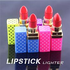 Lipstick Shaped Butane Cigarette Lighter Regular Flame Refillable 5 Colors picture