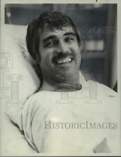 Press Photo Joe Kapp, Ex-Pro Football Quarterback smiles from Hospital Bed picture