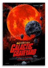 NASA Space Horror Movie Style Poster - Galactic Graveyard  - 16x24 picture