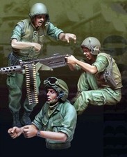 self-assembly 1/35 Resin U.S. Marines Tank Crew 3 SoldiersKIT Vietnam War #1597# picture