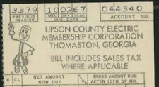 1967 Upson County Electric Membership Corp Thomaston GA Utility Bill 427 picture