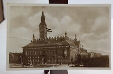 Vintage Copenhagen Denmark City Hall Postcard picture