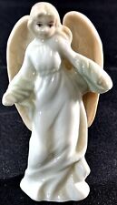 Vintage “K's Collection” Porcelain Light Green And White Angel Figurine 3” picture