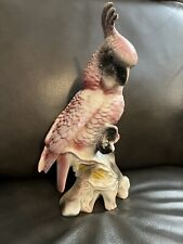 Vintage Ceramic Glazed Pink Cockatoo picture